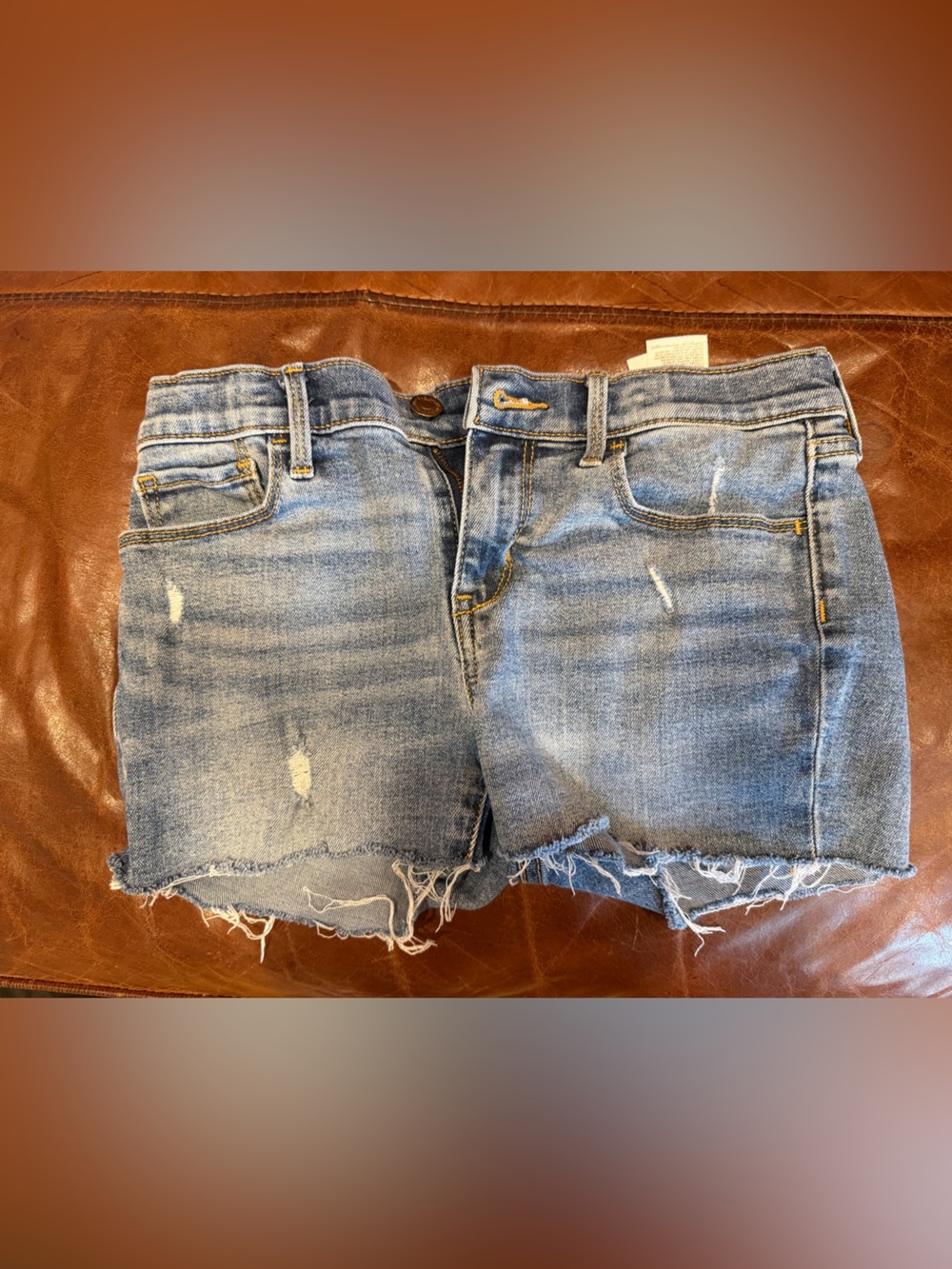 Old Navy Light Blue Distressed Denim Cutoff Shorts